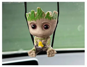 Tree Man Groot Guardians of the Galaxy  Avengers Mini Toys Action Figure Groot Deadpool Car Perfume Decoration Kids Gift