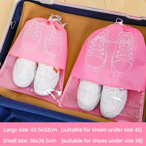 Set of 5 Shoe Storage Bags with Thickened Non-Woven Fabric, Large Capacity, Waterproof, and Moisture proof - Ideal for Travel