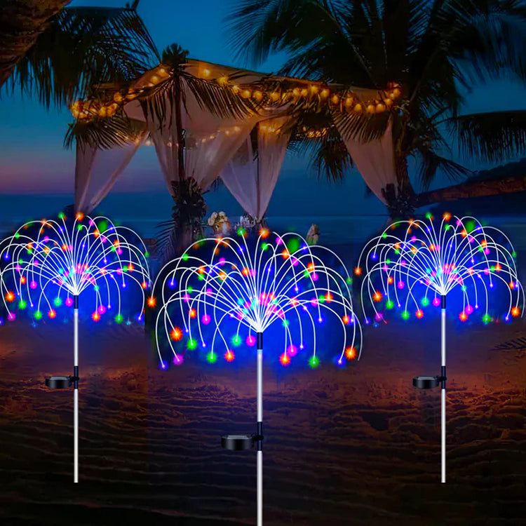 Solar Firework LED Stake Lights Outdoor Garden Decor Pathway Fairy Light Waterproof Yard Lawn Patio Landscape Decor Solar Lamp