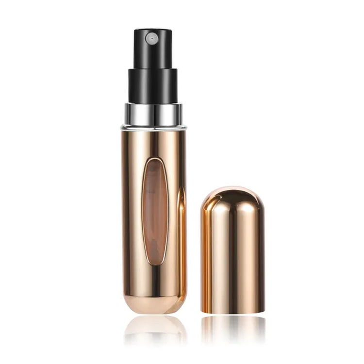 5Ml Traveling Perfume Atomizer Portable Liquid Container for Cosmetics Mini Metal Aluminum Pump Spray Empty Bottle Refillable