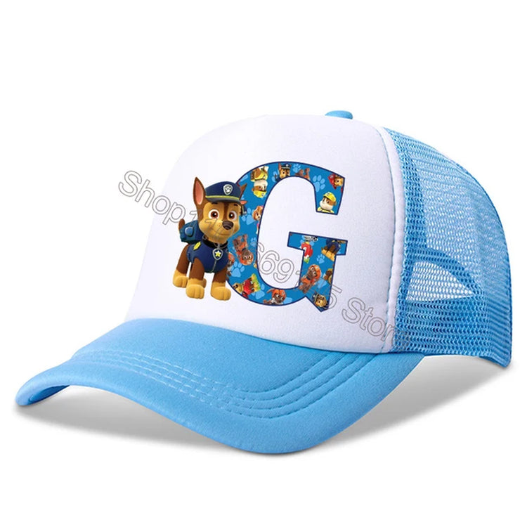 New  Kids Letters Baseball Caps Boys Cartoon Casuals Hat Children Sports Sun Hat Adjustable Peaked Cap Birthday Gifts