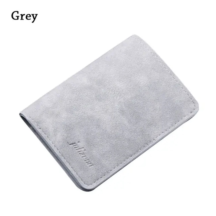 New Style Mini Thin Men Wallet Card Holder Purse Coin Pouch Card Holder Short Vertical PU Leather Wallet Change Money Pouch