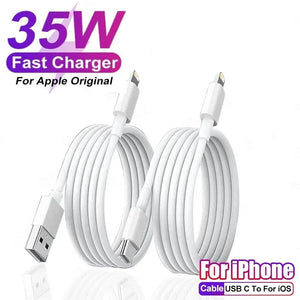 Apple 35W PD Fast Charger with USB Type C for iPhone Models - Charging Data Cable and Accessories