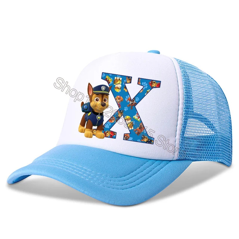 New  Kids Letters Baseball Caps Boys Cartoon Casuals Hat Children Sports Sun Hat Adjustable Peaked Cap Birthday Gifts