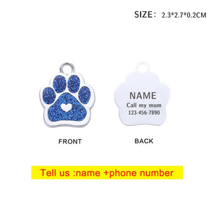 Custom Logo Pet Dog Tag Personalized Cat and Dog Keychain Anti-Lost Pet ID Tag Pendant Pet Supplies Wholesale