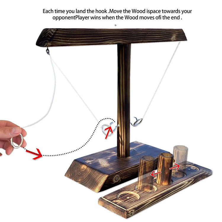 "Montessori Toy: The Ultimate Ring Toss Drinking Game for Party Animals!"