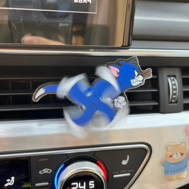 Kawaii Anime Cats and Mice Tom Jerry Car Air Conditioning Ornaments Car Air Outlet Interior Decoration Cute Cartoon Toys for Kid