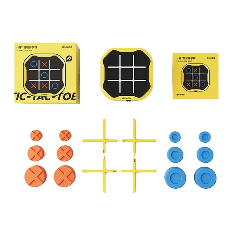 Super TIC-TAC-TOE BOLT Chess Puzzle Toys Compact and Portable Family Board Game Chess Toys for Kids Gifts