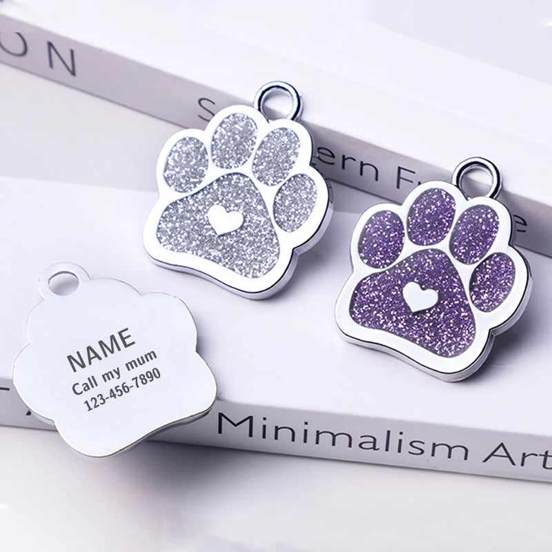 Custom Logo Pet Dog Tag Personalized Cat and Dog Keychain Anti-Lost Pet ID Tag Pendant Pet Supplies Wholesale