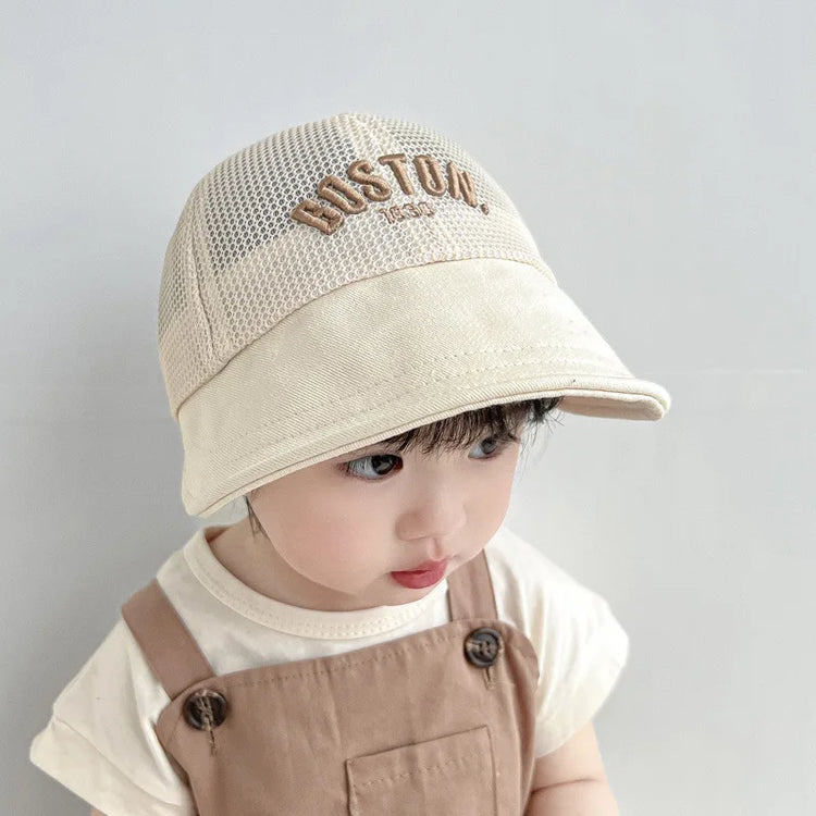 New Summer Baby Sun Hats Toddler Kids Travel Baseball Cap Boys Visor Cap Outdoor Mesh Child Girls Sunscreen Cap