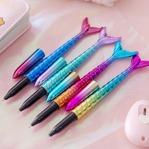 3 Pcs/Lot Colorful Mermaid Tail  Pens  for School 