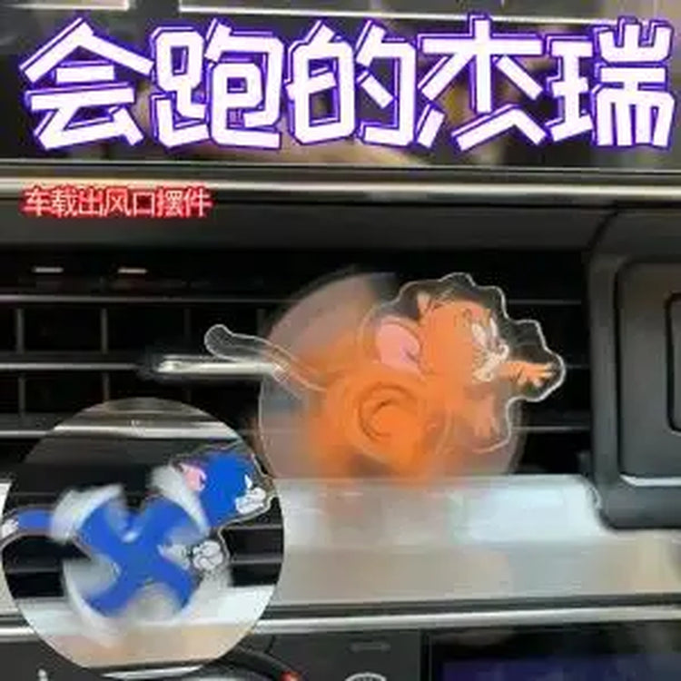 Kawaii Anime Cats and Mice Tom Jerry Car Air Conditioning Ornaments Car Air Outlet Interior Decoration Cute Cartoon Toys for Kid