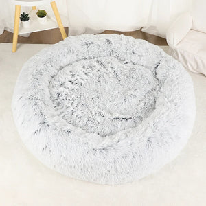 Dog Bed Donut Big Large round Basket Plush Beds for Dogs Medium Accessories Fluffy Kennel Small Puppy Washable Pets Cat Products