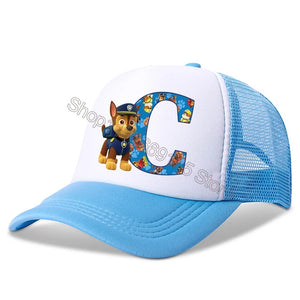 New  Kids Letters Baseball Caps Boys Cartoon Casuals Hat Children Sports Sun Hat Adjustable Peaked Cap Birthday Gifts