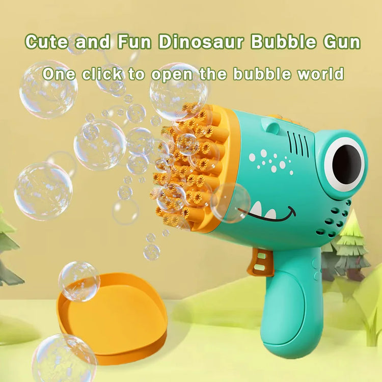 Dinosaur Bubble Machine - Fun Electric Bubble Gun 