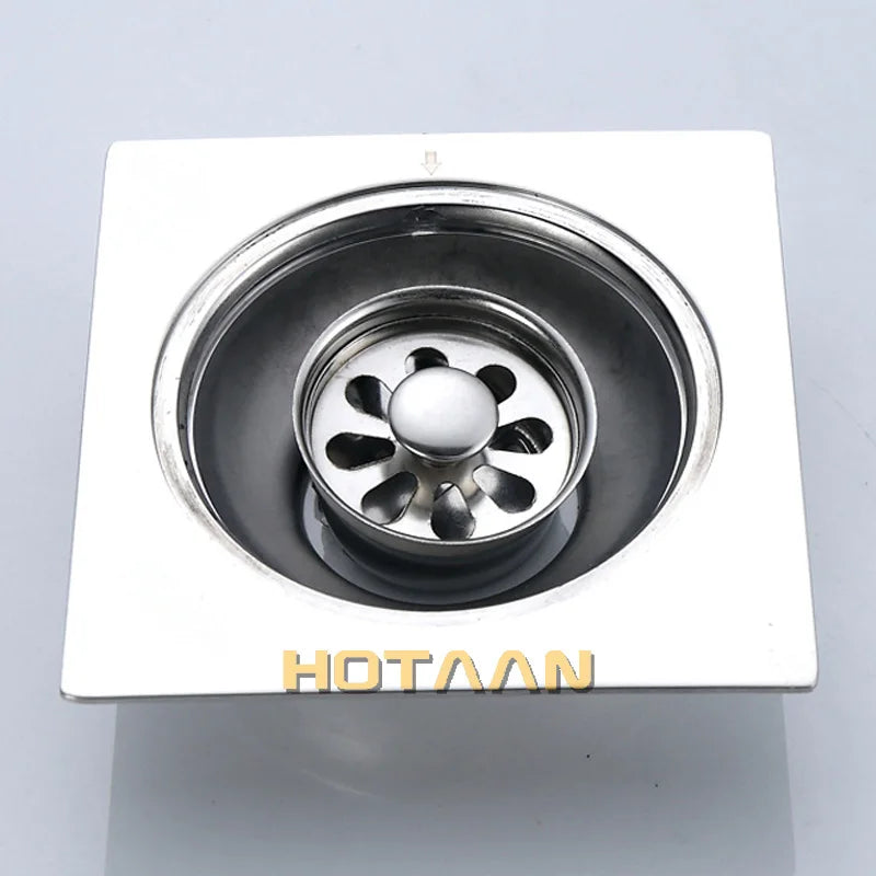 "Premium Stainless Steel Shower Drain for Odor-Free Bathroom, Toilet, Kitchen, and Balcony"