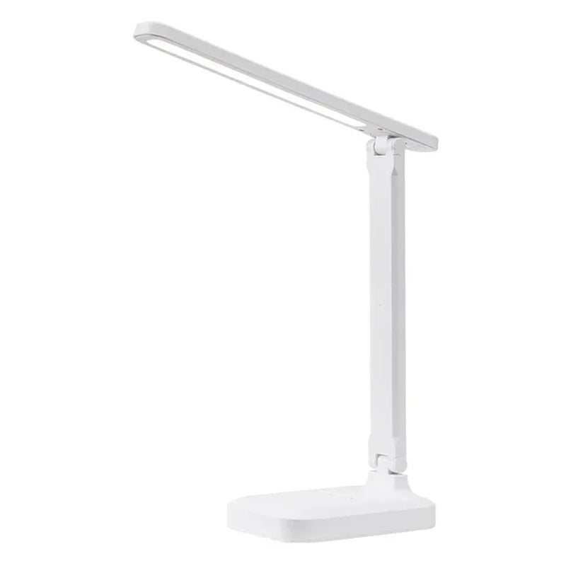 LED Desk Lamp USB Dimmable Touch Foldable Table Lamp with Calendar Temperature Clock Night Light for Study Reading Lamp