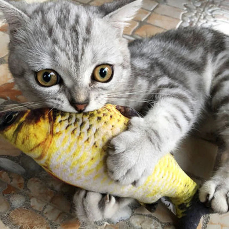 20Cm Cat Favor Fish Toy Stuffed Fish Shape Cat Scratch Board Scratching Post Plush Toys for Cat Pet Toy Pet Products Supplies