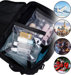 1Pcs Luggage Transparent Travel Use Leakproof Flight Make up Waterproof for Women Reusable Airport Security Toiletry Bag