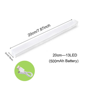 Leds under Cabinet Night Light USB Rechargeable Motion Sensor Closet Light Kitchen Bedroom Lighting Wall Lamp