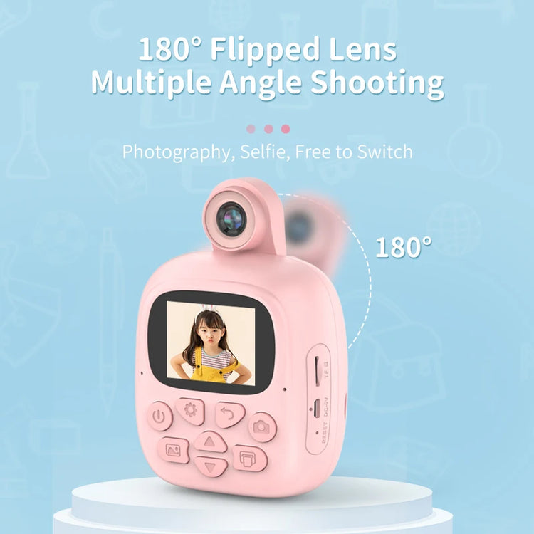 "Smart Instant Print Dual Lens Kids Camera - Perfect Birthday Gift!"