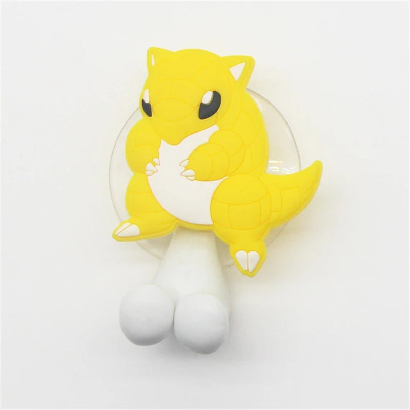 Pokemon Pikachu Children'S Cute Toothbrush Holder Pokemon Anime Figure Cartoon Wall Mounted Shelf for Kitchen Bathroom Kids Toys