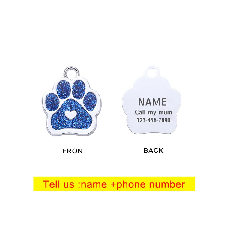 Custom Logo Pet Dog Tag Personalized Cat and Dog Keychain Anti-Lost Pet ID Tag Pendant Pet Supplies Wholesale