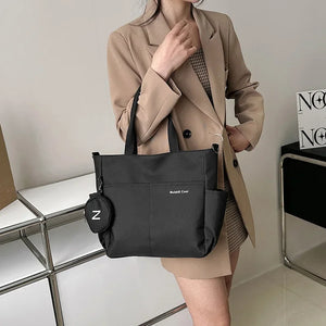 Women Shoulder Crossbody Bag Japanese Canvas Tote Messenger Bag for Student 2024 Ladies Hand Bags Female Handbag Bolsa Feminina