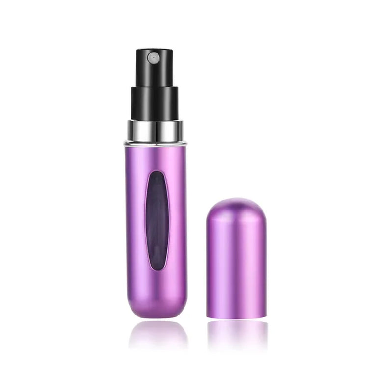 5Ml Traveling Perfume Atomizer Portable Liquid Container for Cosmetics Mini Metal Aluminum Pump Spray Empty Bottle Refillable