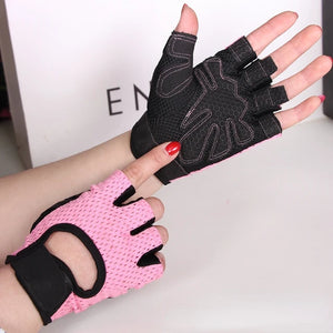 Cycling Fingerless Gloves Professional Gym Fitness Breathable Anti-Slip Women Men Half Finger Summer Fishing Female Bicycle Bike