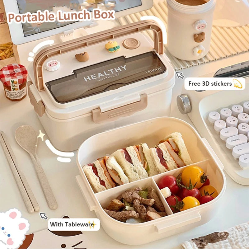 Simple Cute Portable Lunch Box for School