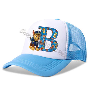 New  Kids Letters Baseball Caps Boys Cartoon Casuals Hat Children Sports Sun Hat Adjustable Peaked Cap Birthday Gifts