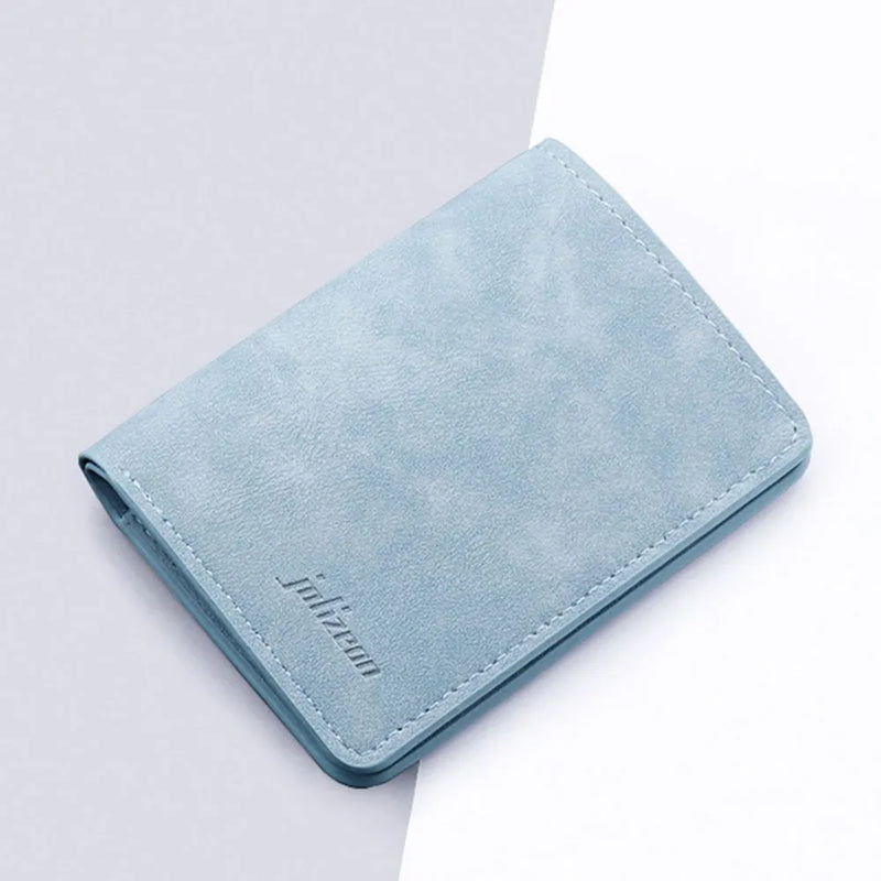 New Style Mini Thin Men Wallet Card Holder Purse Coin Pouch Card Holder Short Vertical PU Leather Wallet Change Money Pouch