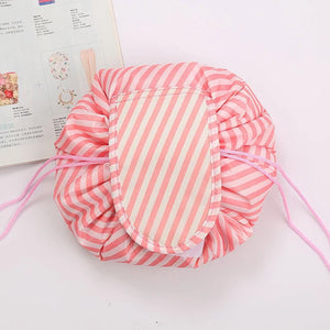 Women Drawstring Cosmetic Bag Travel Storage Makeup Bag Organizer Female Make up Pouch Portable Waterproof Toiletry Beauty Case