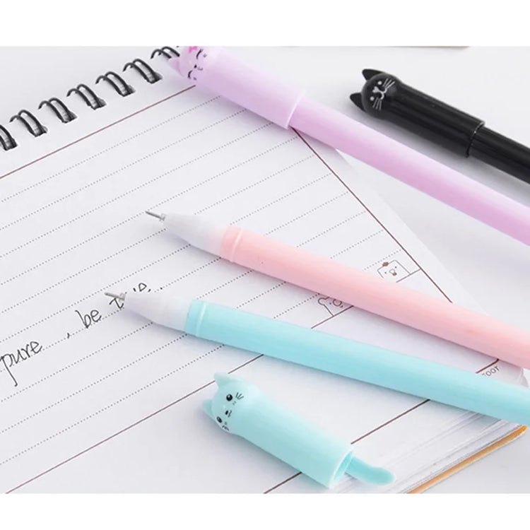 6Pcs/Set 0.38Mm Cat Gel Pen 