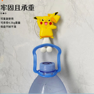 Pokemon Pikachu Children'S Cute Toothbrush Holder Pokemon Anime Figure Cartoon Wall Mounted Shelf for Kitchen Bathroom Kids Toys