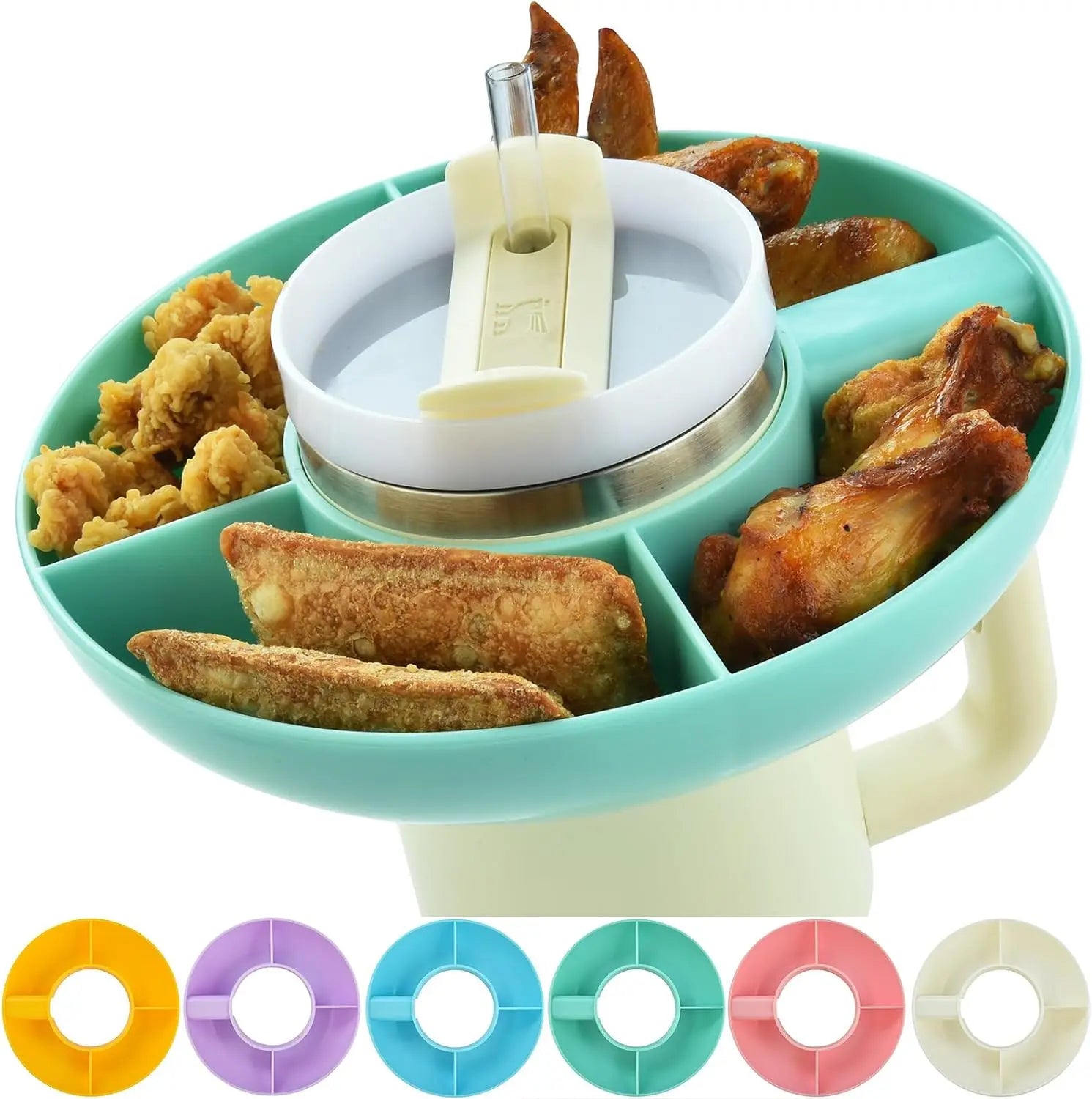  Tumbler Snack Bowl - Convenient Snack Storage Solution for 1.18 Liters Size