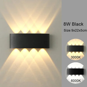 LED Wall Sconces Modern Indoor Outdoor Lamp, White up down Wall Mount Lights for Living Room Hallway Bedroom Decor