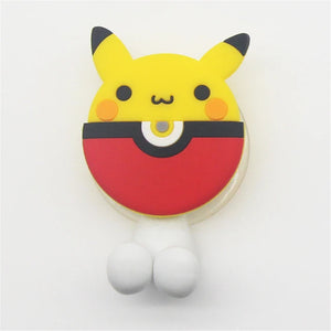 Pokemon Pikachu Children'S Cute Toothbrush Holder Pokemon Anime Figure Cartoon Wall Mounted Shelf for Kitchen Bathroom Kids Toys