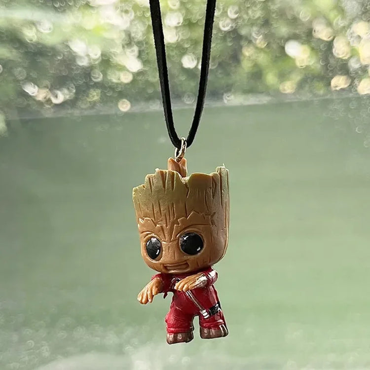 Tree Man Groot Guardians of the Galaxy  Avengers Mini Toys Action Figure Groot Deadpool Car Perfume Decoration Kids Gift