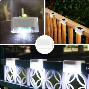 Solar Lamp Path Deck Outdoor Stair Light Garden LED Lights Waterproof Balcony Lighting Solar Lamp for Garden Step Patio Fence