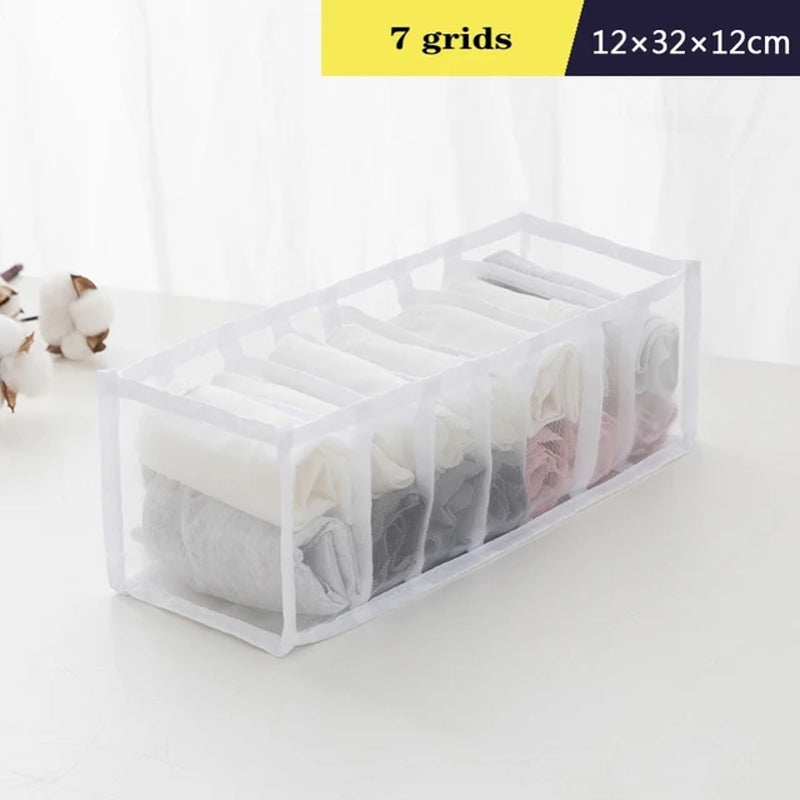 Organizer Panties Socks Storage Boxes Wardrobe Pants Clothes Underwear Drawers Jeans Clothes Separator Bra Folding Divider