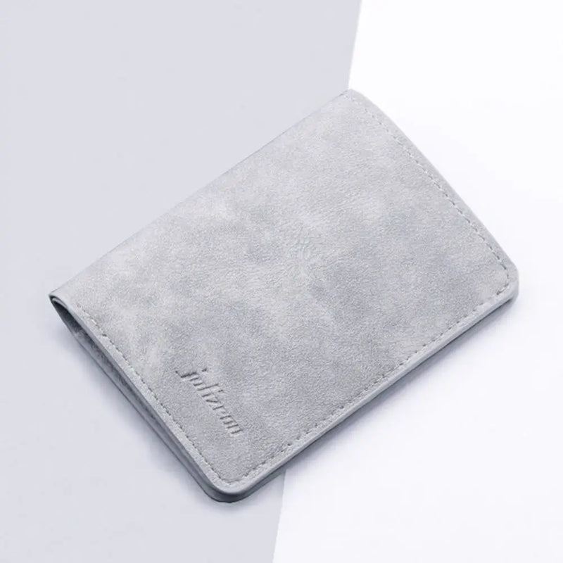 New Style Mini Thin Men Wallet Card Holder Purse Coin Pouch Card Holder Short Vertical PU Leather Wallet Change Money Pouch