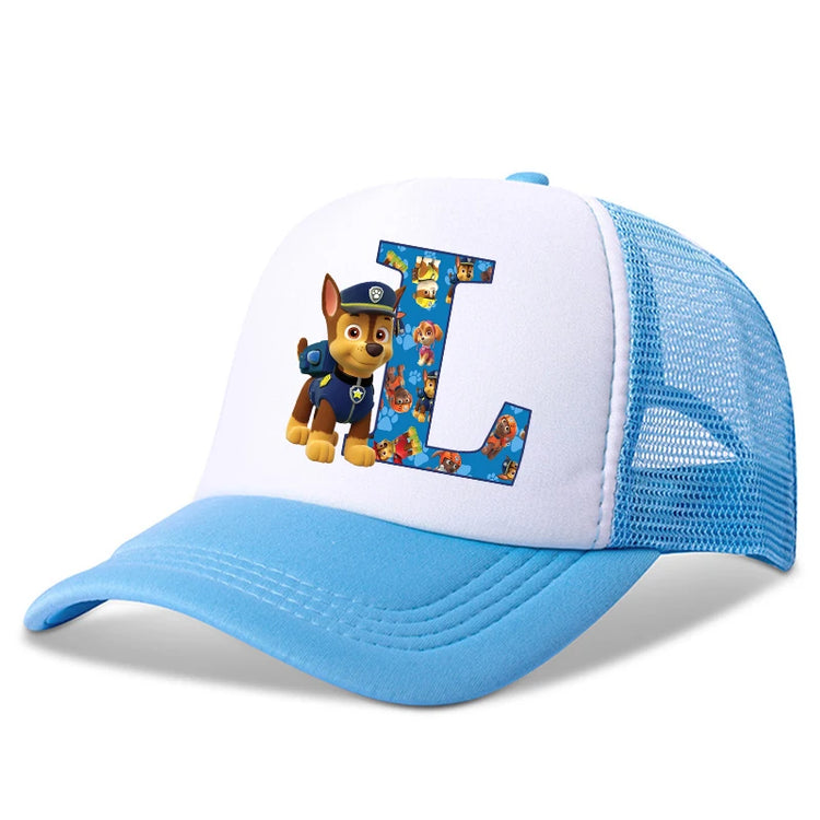 New  Kids Letters Baseball Caps Boys Cartoon Casuals Hat Children Sports Sun Hat Adjustable Peaked Cap Birthday Gifts