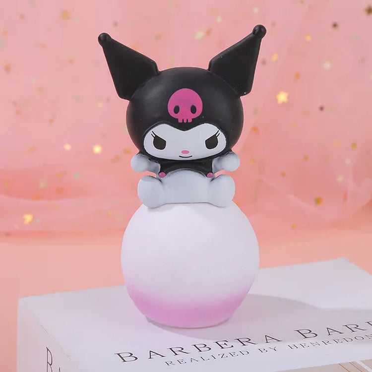 Kawaii Kuromi Cinnamoroll Night Light Glowing Children Toy Bedside Lamp Anime Cartoon Melody Cute Children Kid Present Gifts