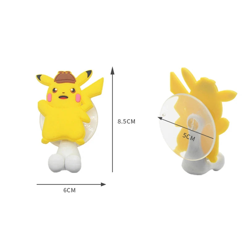 Pokemon Pikachu Children'S Cute Toothbrush Holder Pokemon Anime Figure Cartoon Wall Mounted Shelf for Kitchen Bathroom Kids Toys