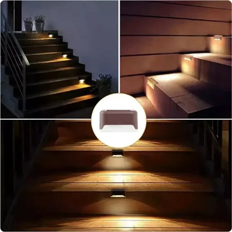 Solar Lamp Path Deck Outdoor Stair Light Garden LED Lights Waterproof Balcony Lighting Solar Lamp for Garden Step Patio Fence