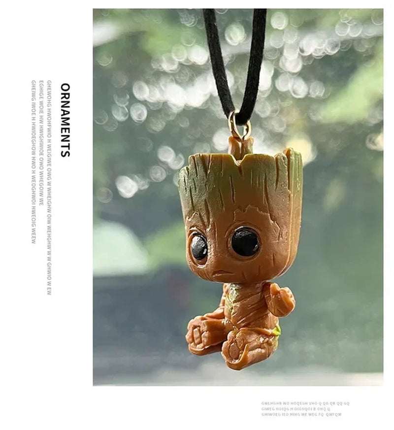 Tree Man Groot Guardians of the Galaxy  Avengers Mini Toys Action Figure Groot Deadpool Car Perfume Decoration Kids Gift