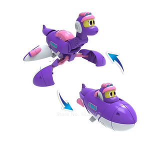 Newest Min Gogo Dino ABS Deformation Car/Airplane Action Figures REX/PING/VIKI/TOMO Transformation Dinosaur Toys for Kids Gift