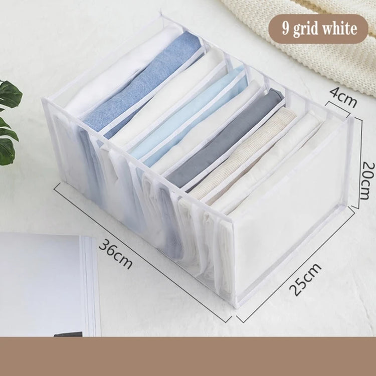 Organizer Panties Socks Storage Boxes Wardrobe Pants Clothes Underwear Drawers Jeans Clothes Separator Bra Folding Divider